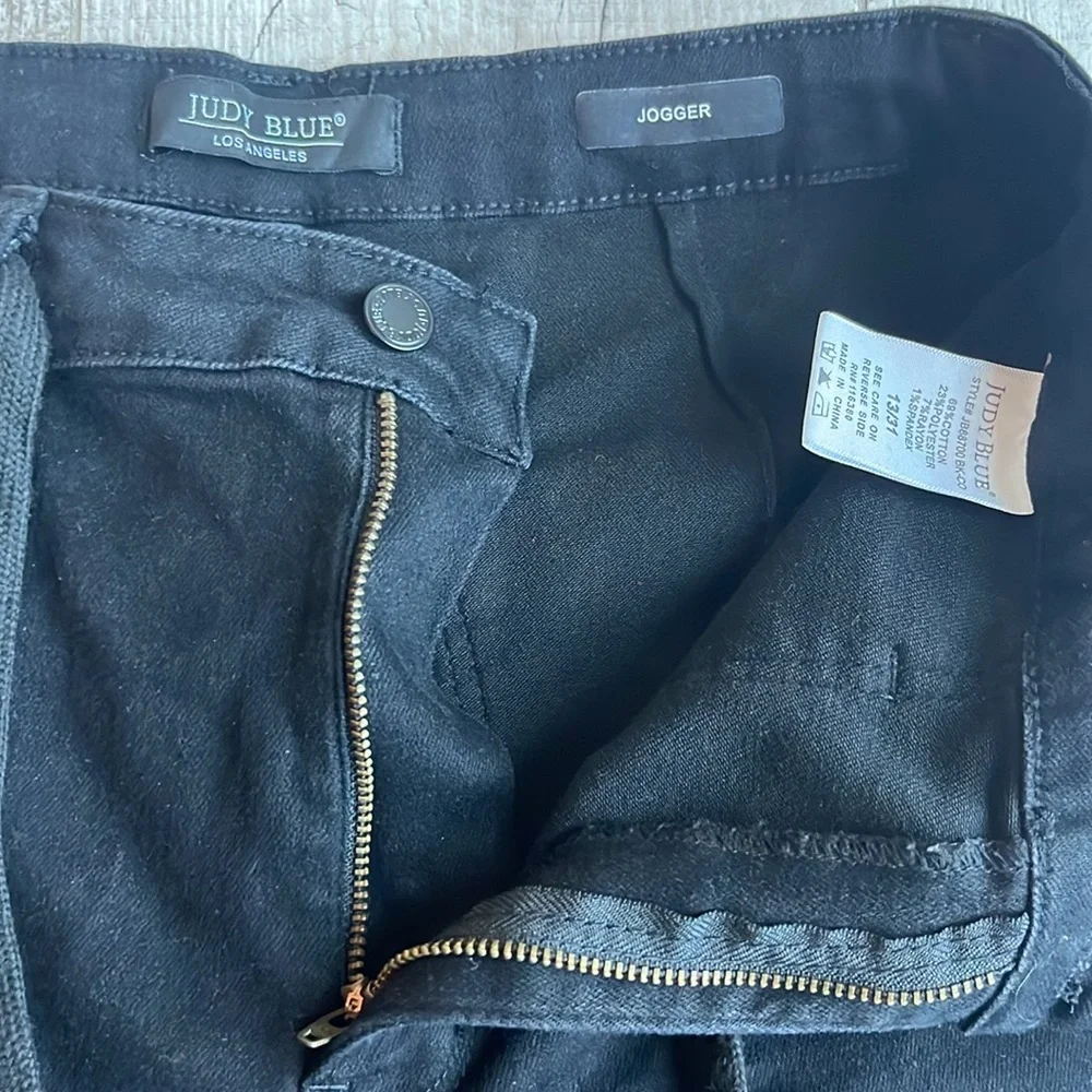 Judy Blue Jet Black Jogger Jeans Size 31 Style JB88700‎